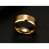 Fazowana obrączka matowa z wolframu złota
