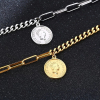 Złota Bransoletka Łańcuch Chain z Monetą