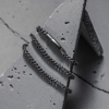 Srebrny Łańcuch Pancerka z Ozdobnym Zapięciem (9 mm)