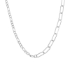 Srebrny Naszyjnik z Kolekcji Chain Figaro + Ankier