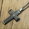 Wisiorki stal 316L Krzyżyk z modlitwą
